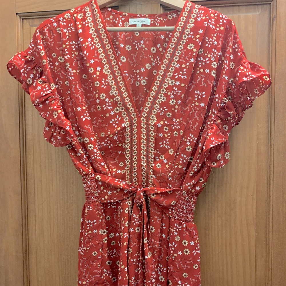 Red Floral top